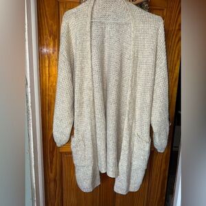 American Eagle Outfitters Cream Cardigan